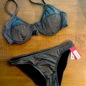 Beautiful shiny bikinis